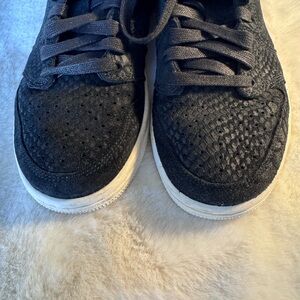 Nike Women's Air Jordan 1 Retro Low Black Python Sail Shoes AJ6004-010 Size 9